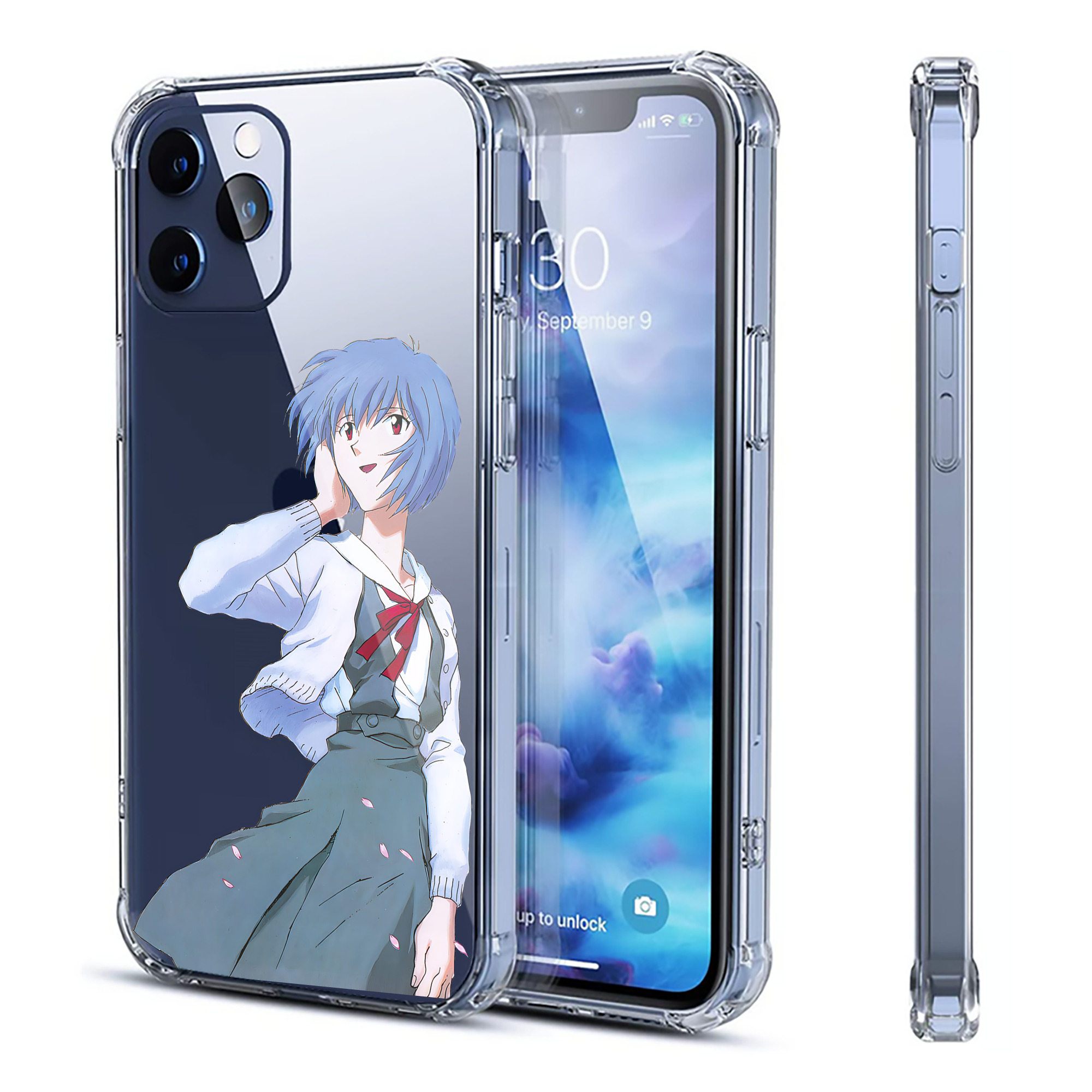 （画像用） EVA 新世紀エヴァンゲリオン 【iPhone 12シリーズ対応】透明スマホケース（クリアソフトケース）